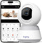 Hugolog 3K 5MP Indoor Pan/Tilt Security Camera HU-PWR6P-W - White Like New