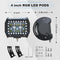 ASLONG 4PCS 4" LED Pods Flood Work Light Bar Multi-Color Chasing RGB - BLACK Like New