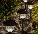 Energizer LED Solar Pathway Lights 12 Pack of Outdoor Solar 10343-BZ-12 - BRONZE - Like New