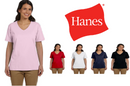 5780 Hanes Ladies' Essential-T V-Neck T-Shirt New