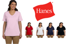 5780 Hanes Ladies' Essential-T V-Neck T-Shirt - Brand New