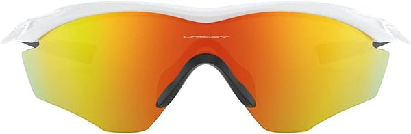 OAKLEY M2 Frame XL Rectangular Sunglasses OO9343 Polished White/Fire Iridium Like New