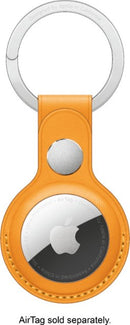 Apple AirTag Leather Key Ring MM083ZM/A - California Poppy - Like New