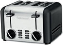 Cuisinart 4-Slice Classic Metal Toaster CPT-240TN - Stainless Steel Black - Like New