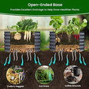 Olle 2 Pack 17" Tall Durable Round Raised Garden Mid-Grey 24" X 17" - Like New