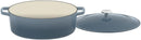 Cuisinart 7 Quart. Oval Cast Iron Casserole, CI770-33GNV - Gradient Navy - Like New