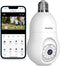 LaView 4MP Bulb Security Camera 2.4GHz, 360° 2K, Motion, Alarm LV-PWL2-W - White Like New