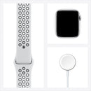 Apple Watch Nike SE GPS 44mm Silver Case with Black Nike Sport Band - Like New