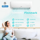 TURBRO 12,000 BTU Ductless Mini Split Inverter AC, 230V, WIFI, Finnmark Series - Like New