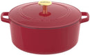 CUISINART CHEF'S CLASSIC ENAMELED CAST IRON COVERED CASSEROLE - RED - Like New
