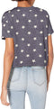 5114EA Hanes Alternative Women's Cropped T shirt Stars S Like New