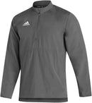 GM1850 Adidas Man's Sideline 21 LS 1/4 Zip Team Grey Four/White XL - Like New