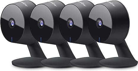 LaView Security Cameras 4pcs Home Security Camera Indoor 1080P LV-PWF1 - Black Like New