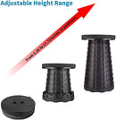 Neat Living Foldable Telescoping Stool Portable Collapsible Stool for Camping - Like New