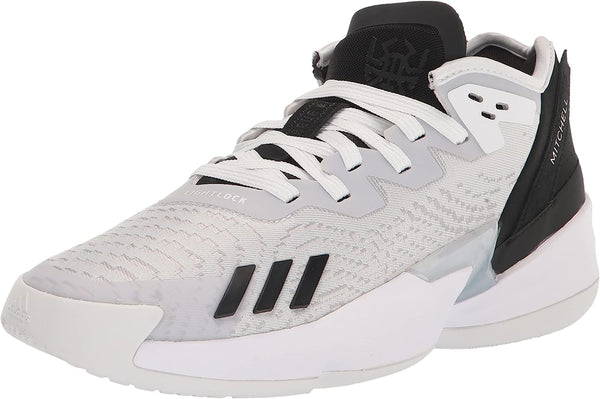 GY6509 ADIDAS MEN'S D.O.N ISSUE 4 BASKETBALL SHOES WHITE/GREY/BLACK 8 Like New