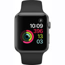 Apple Watch Series 1 42mm Smartwatch Space Gray Aluminum Case, Black Sport Band - Like New