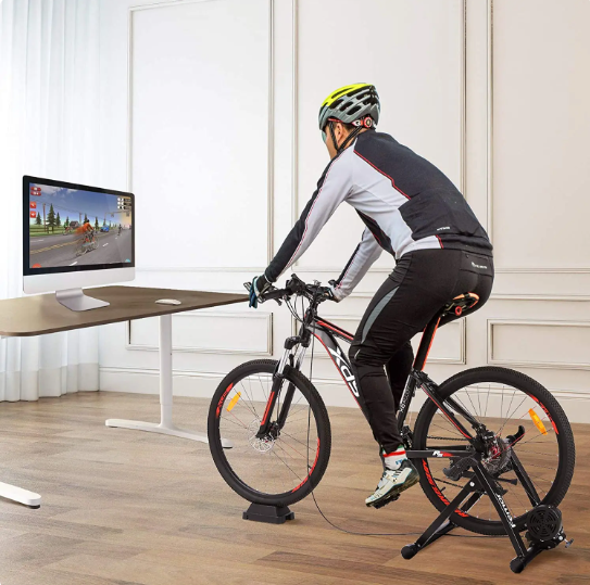 femor fahrradtasche Femor Bike Trainer Stand 8 Level Resistance Exercise Bicycle 7073-13