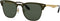 Ray-Ban RB3576n Blaze Clubmaster Square Sunglasses - BRUSHED GOLD/DARK GREEN Like New