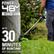 Greenworks 48V 2x24V 15" Cordless String Trimmer 2 Batteries STE304 - Green Like New