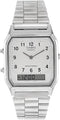 Casio Collection Unisex Adults Watch AQ-230A - Silver Like New