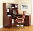Realspace Magellan 59"W L-Shape Corner Desk 475958 - Classic Cherry - Like New