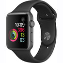 Apple Watch Series 1 42mm Smartwatch Space Gray Aluminum Case, Black Sport Band - Like New