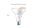 Wiz 603654 Color 7W BR30 E26 WiFi 2-pack Smart Bulb