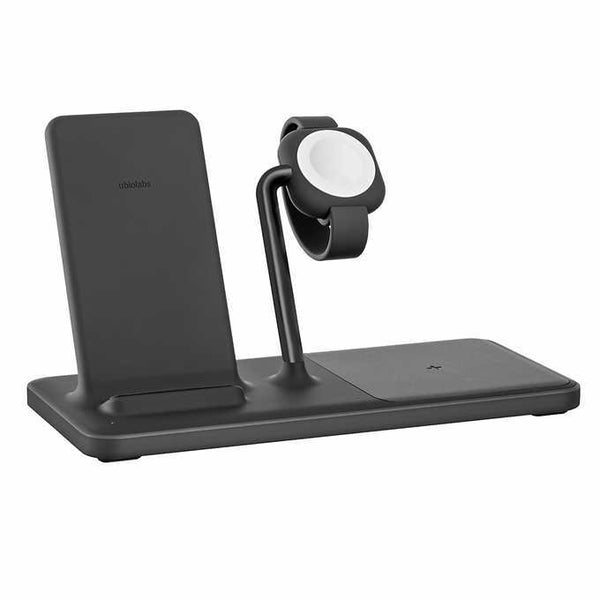 Ubiolabs 3-in-1 Wireless Charging Stand Qi Compatible - Black Like New