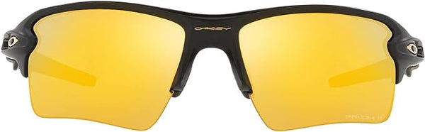 OAKLEY Men's Flak 2.0 XL Rectangular Sunglasses OO9188 24k Polarized/Matte Black Like New