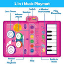 1 2 3 Year Old Girl Birthday Gift Toys, 2 in 1 Musical Toys FLYART-2-1TOY PINK - Like New