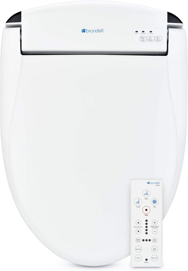 Brondell Swash SE600 Bidet Toilet Seat, Fits Elongated Toilets - White Like New