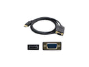 AddOn DISPORT2VGAMM3B-5PK 3 ft. Black DisplayPort 1.2 Male to VGA Male