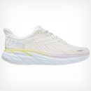 1119394 HOKA CLIFTON 8 WOMEN'S BLANC DE BLANC BRIGHT WHITE SIZE 5 - Like New
