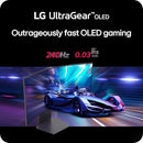 LG 39GS95QE ULTRAGEAR OLED CURVED GAMING MONITOR 39-INCH WQHD 240HZ OLED - BLACK - Like New