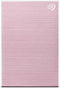 Seagate 2TB One Touch Slim Portable External Hard Drive STKB2000405 - Pink Rose Like New