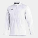 GM1849 ADIDAS SIDELINE 21 LONG SLEEVE 1/4 ZIP WHITE/GRAY SIZE L - Like New