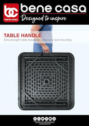 BENE CASA BLACK DOMINO TABLE, PREMIUM GAME TABLE, 38”X38”, COLOR NEGRO - Like New