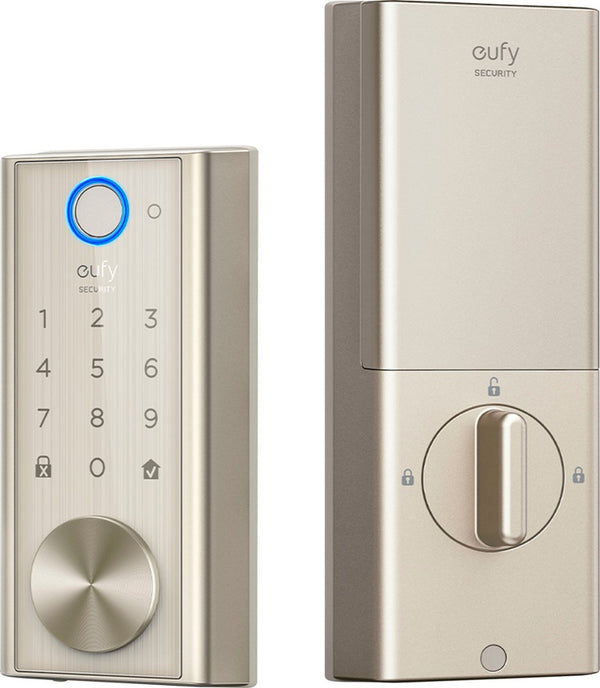 eufy Security S230 Smart Door Lock Touch &Wi-Fi Fingerprint Scanner Satin Nickel Like New