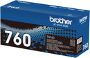 Brother - Genuine TN760 High Yield Black Toner Cartridge - BLACK - Like New