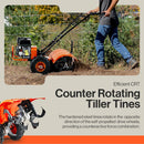 SuperHandy 7HP Rear Tine Tiller - 16" Tilling Width, 12" Depth - Advanced Soil