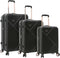 Kensie Women's Dawn Hardside 3-Piece Spinner Luggage 20/24/28 KN-C5303 - Black Like New