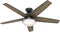 Hunter Brenham 52" Indoor Ceiling Fan With LED 50033 - Matte Black Like New