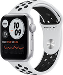 Apple Watch Nike SE GPS 44mm Silver Case with Black Nike Sport Band - Like New