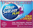 Alka-Seltzer Plus Cold and Cough Liquid Gels, 20 Count - 5 Pack (100 Total) - Brand New