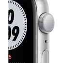 Apple Watch Nike SE GPS 44mm Silver Case with Black Nike Sport Band - Like New