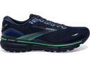 BROOKS MEN'S BROOKS GHOST 15 - SIZE: MEN 9.5 - BLUE/BLACK/GREEN - Like New