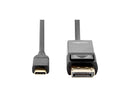 ROCSTOR 3FT USB-C TO DISPLAYPORT CABLE SUPPORTS 4K 60HZ-GOLD PLATED-BLACK