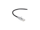Black Box C6PC28-BK-07 Slim-Net Cat6 Patch Cable Black 7Ft