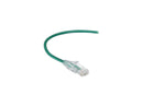 Black Box C6APC28-GN-10 Slim-Net Cat6A Patch Cable Green 10Ft