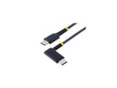 StarTech.com 6in (15cm) USB C Charging Cable Right Angle - 60W PD 3A - Heavy